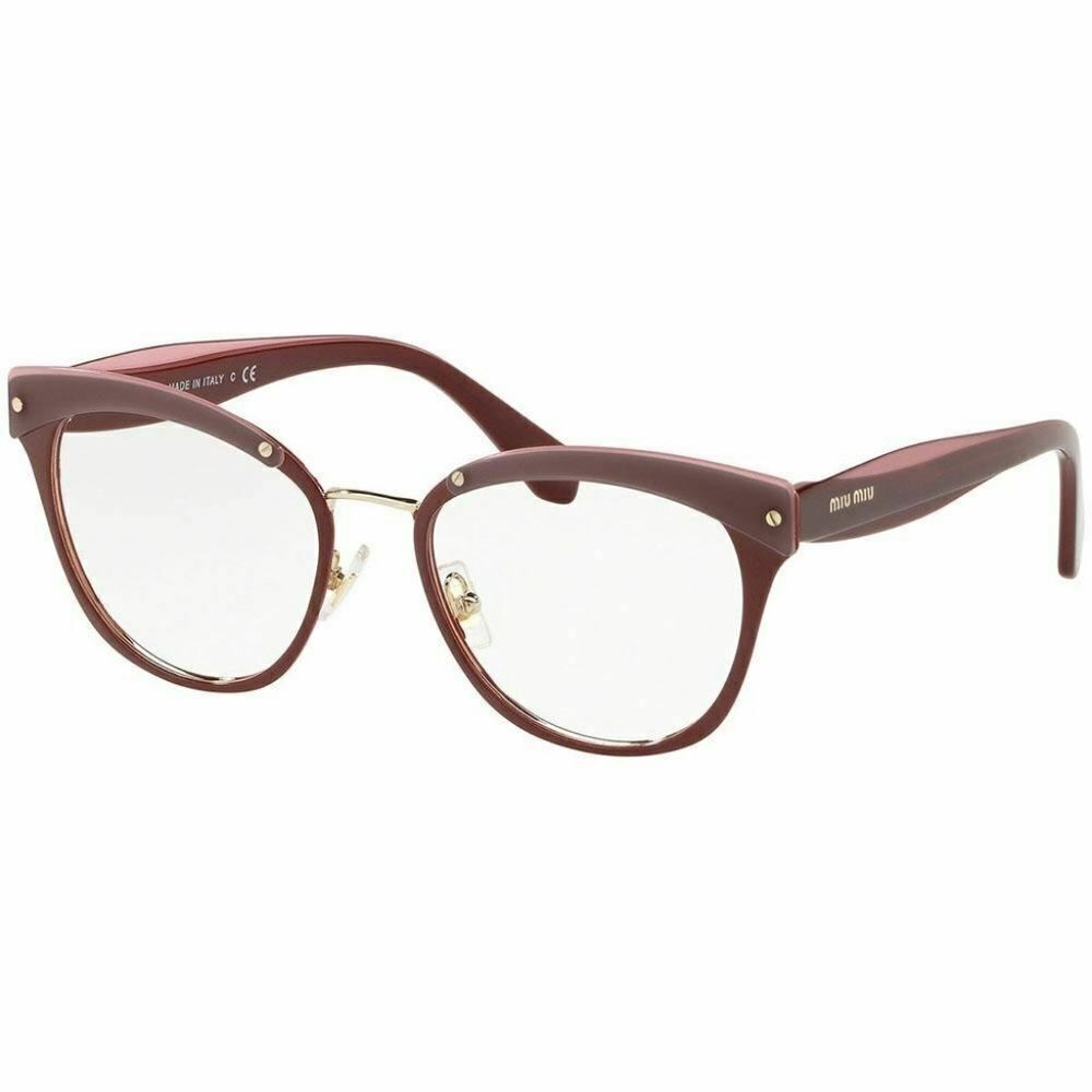 Miu Miu Cat Eye Eyeglasses Garnet W/Demo Lens